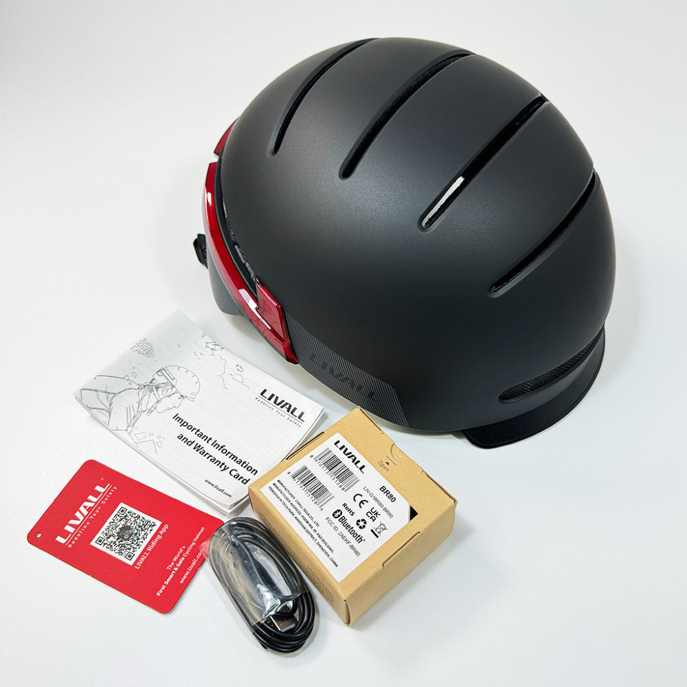 Захисний шолом Livall BH51M NEO (L) Black (57-61см), акустика, мікрофон, сигнали поворотів та стопів, додаток, пульт BR80, Київ - фото 8