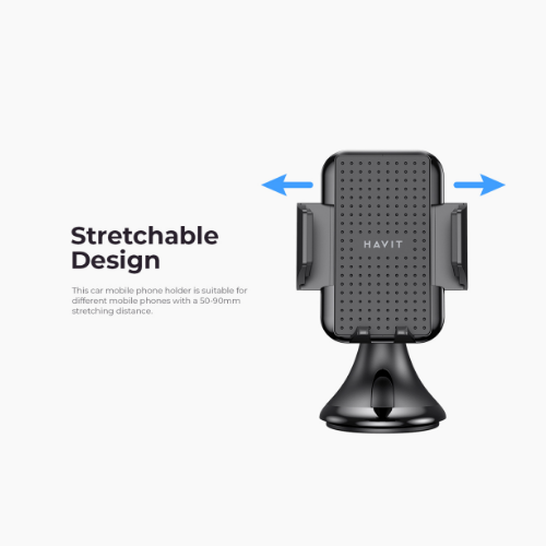 Тримач автомобільний для мобільного Havit HV-H717 чорний Житомир - фото 12