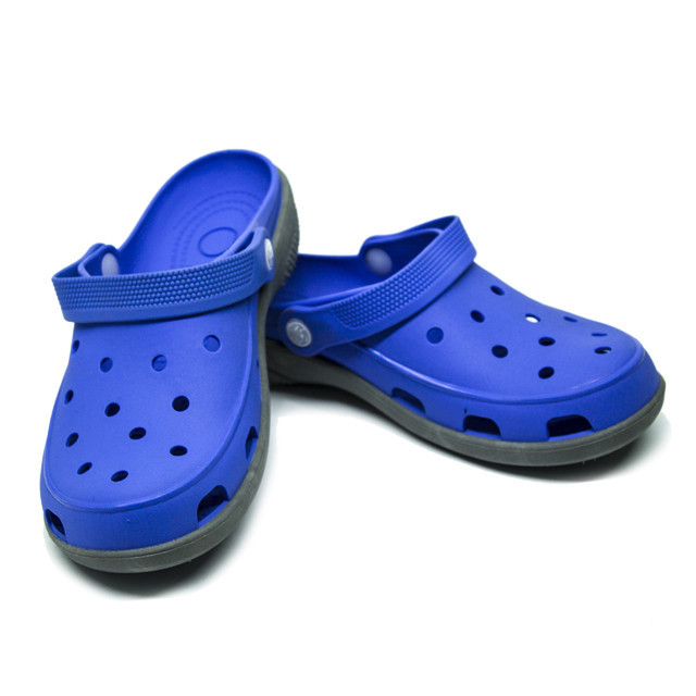 Кроксы резиновые силиконовые голубые 