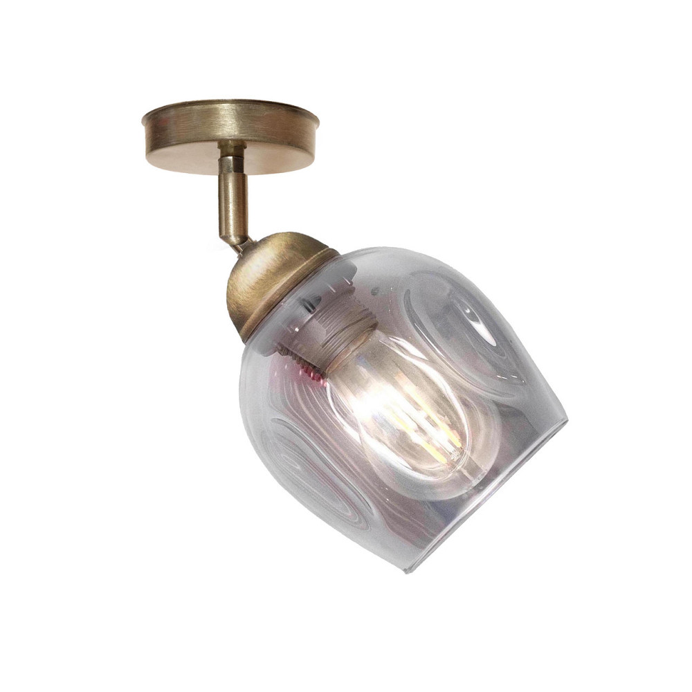 Світильник настінно-стельовий MSK Electric Enigma під одну лампу PL 20241-1 BN бронза Одеса - фото 2