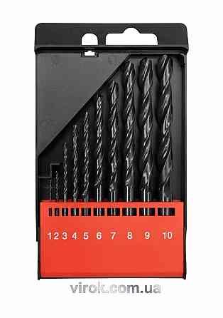 Свердла по металу YATO : HSS, Ø=1-10 мм. (Набір/10 шт.) [20/40] Одесса