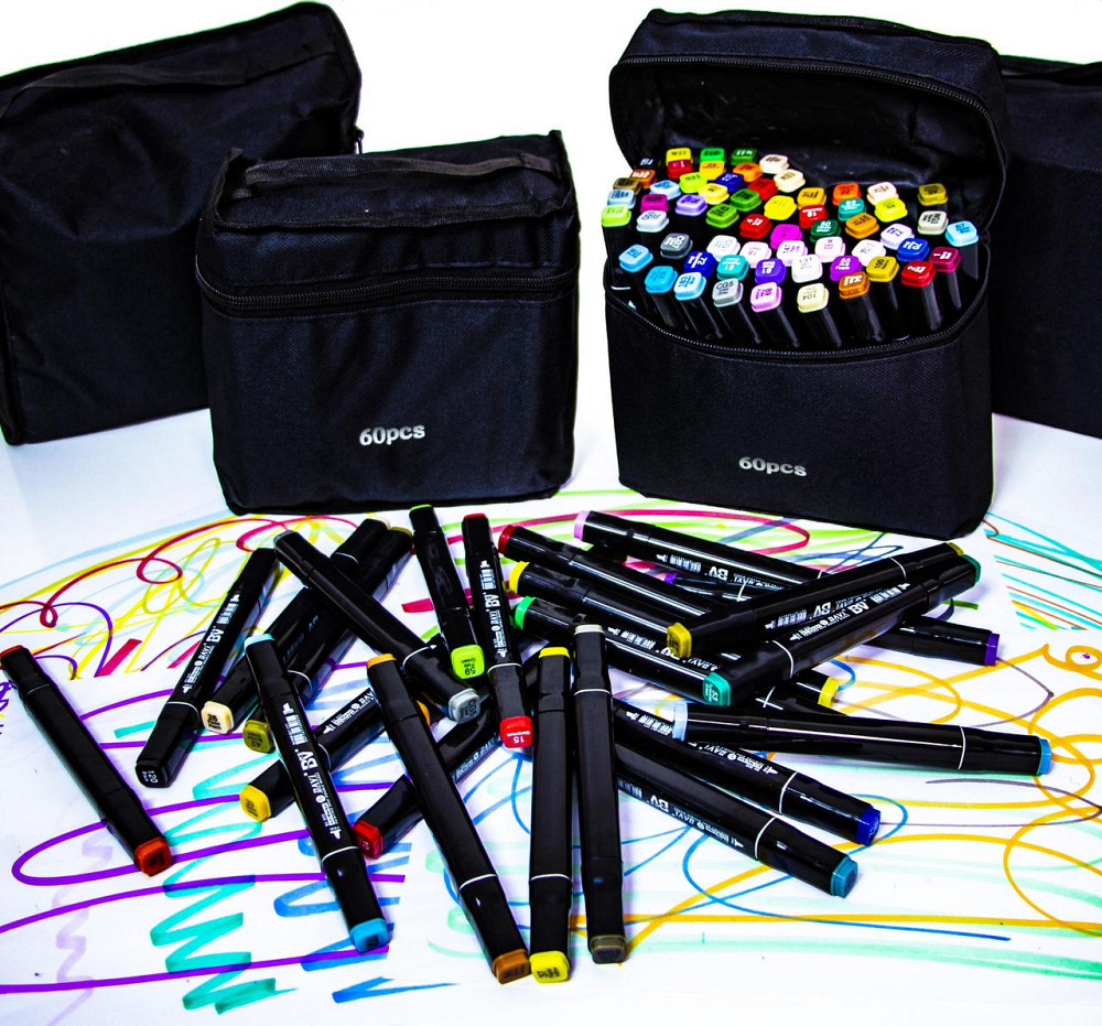 Набір Двосторонніх Маркерів Touchfive 60 шт Одеса - фото 1