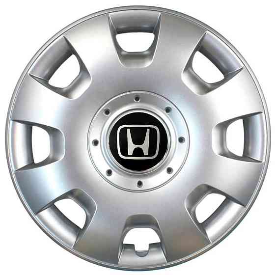 Автомобільні модельні ковпаки R13 Honda 107 4шт, SJS, сріблясті Київ