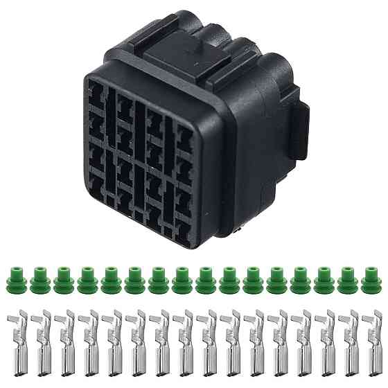 Разъем коннектор 16-кон., 6181-6457, 6185-051 SUMITOMO Корея универс., Моторный отсек, Hyundai, Kia 41353 Киев