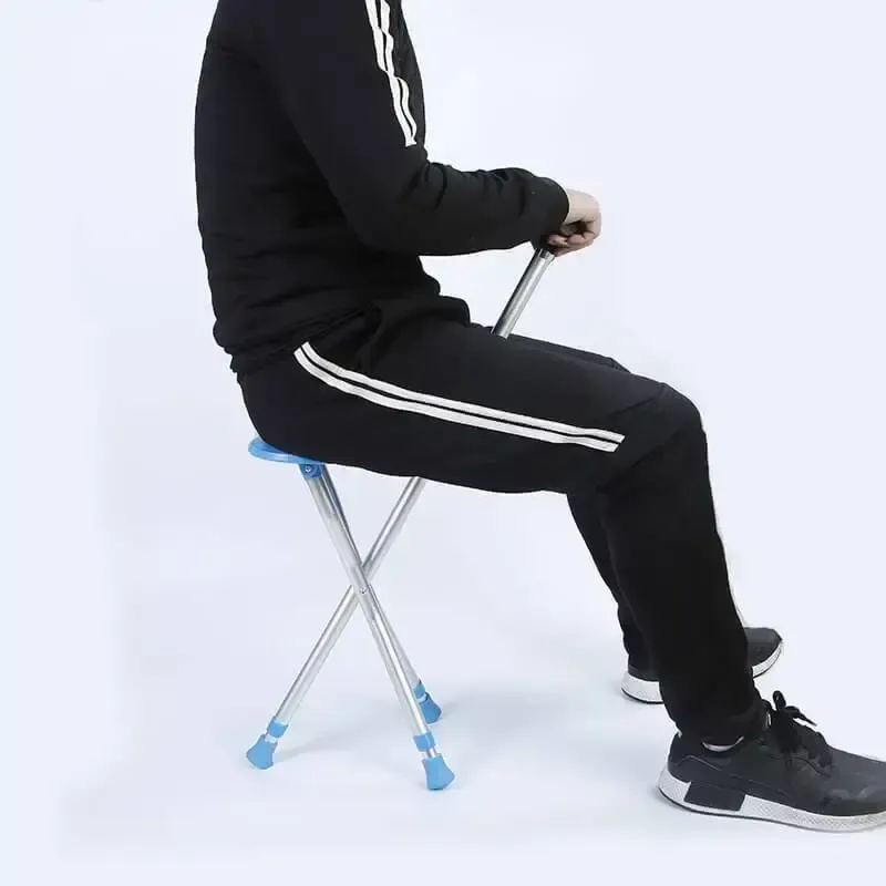 Складная трость-стул, палка-сиденье на 3-х ножках для ходьбы пожилых людей Коломия - фото 3