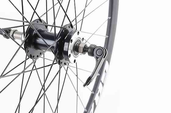 Колесо 26" заднє V/Disk-brake, обід та втулка 14Gx36H алюмінієві, пром-підшипники 6200 2RS, під вільнобіг, кріпл. ексцентрик, "GRAVITY" Бершадь