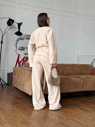 Жіночий костюм із двостороннього турецького флісу Бежевий 48/52 Харків