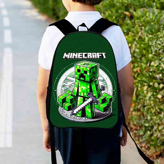 Рюкзак дитячий майнкрафт Кріпер "Minecraft" 34х27см, міський ранець для хлопчика (00528) Київ