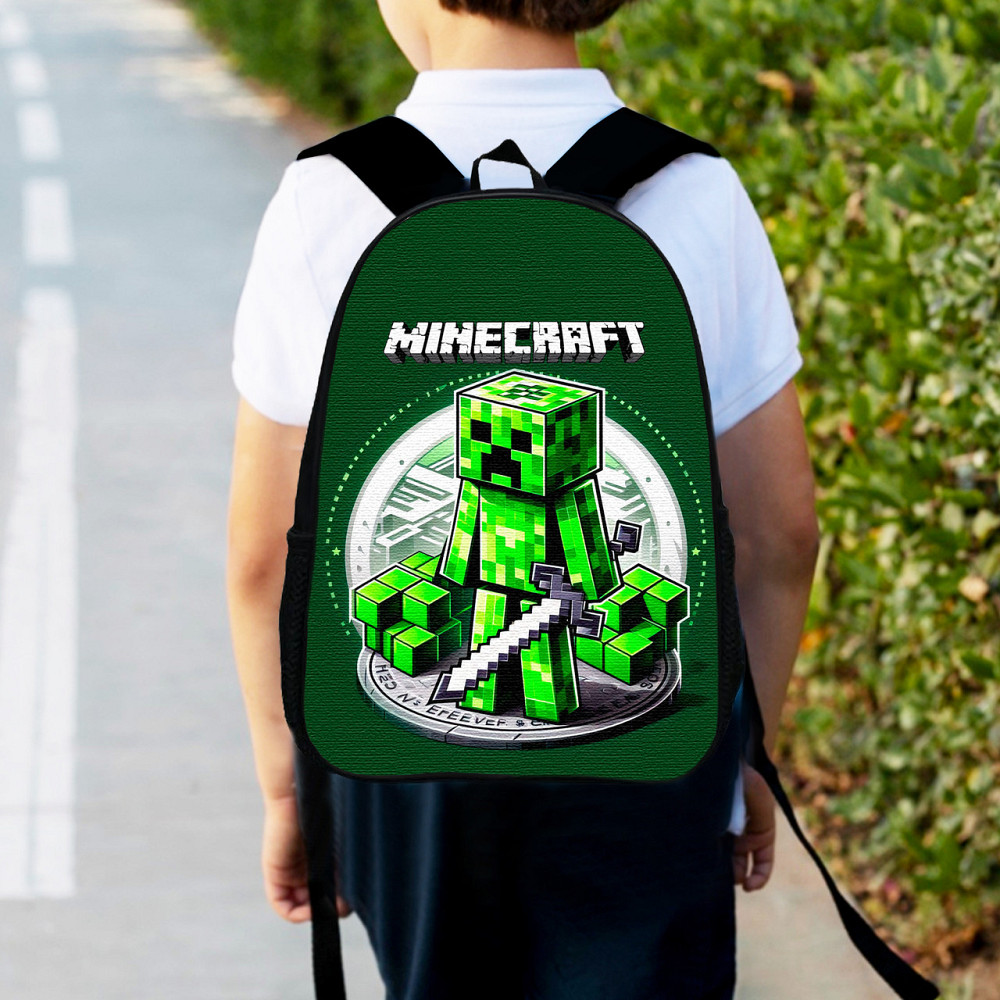 Рюкзак дитячий майнкрафт Кріпер "Minecraft" 34х27см, міський ранець для хлопчика (00528) Київ - фото 1