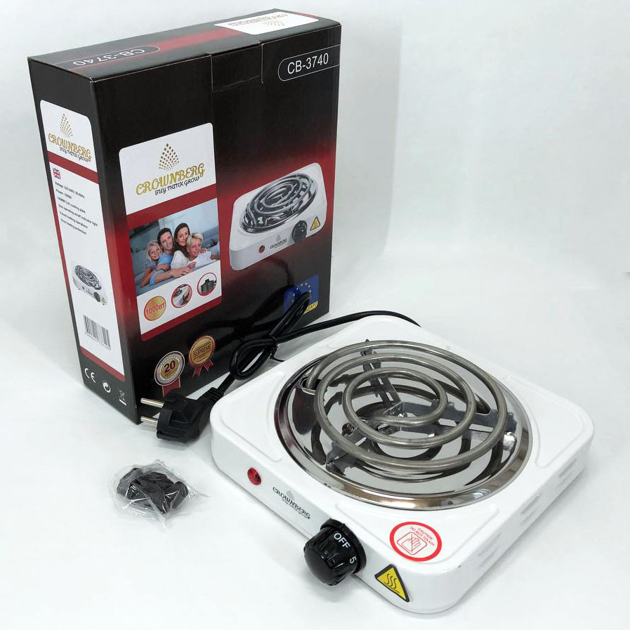 Электроплита настольная от сети Crownberg CB-3740, Плита электрическая настольная компактная XK-31 Львов - изображение 10