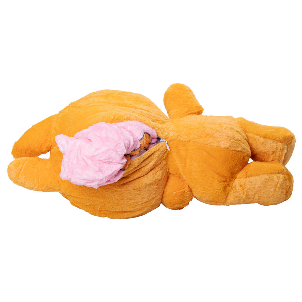 Дитяча м'яка іграшка Лабубу з пледом 54 см плюшева Жовта ТМ COLORFUL HOME LAB3Y Київ - фото 2