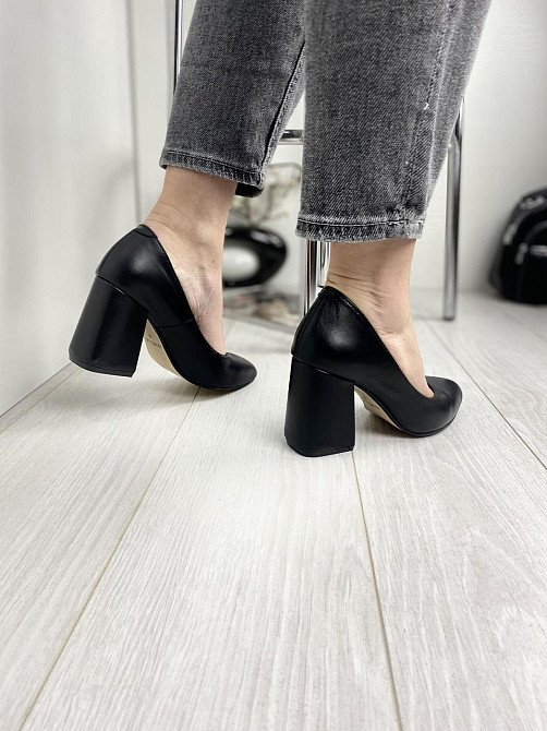 Nivelle Туфлі жіночі NIVELLE чорні натуральна шкіра каблук 9 см розміри 36-39 (3155) Коломыя - изображение 3