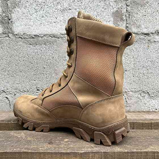 Чоловічі літні берці тактичні військові шкіряні берці міцні якісні на шкірі Львів