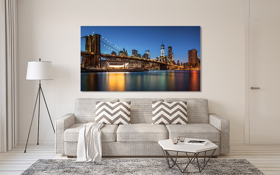 Картина полотно у вітальню / спальню  Бруклінський міст    MLP_391 ( 60х30см ) Київ - фото 2