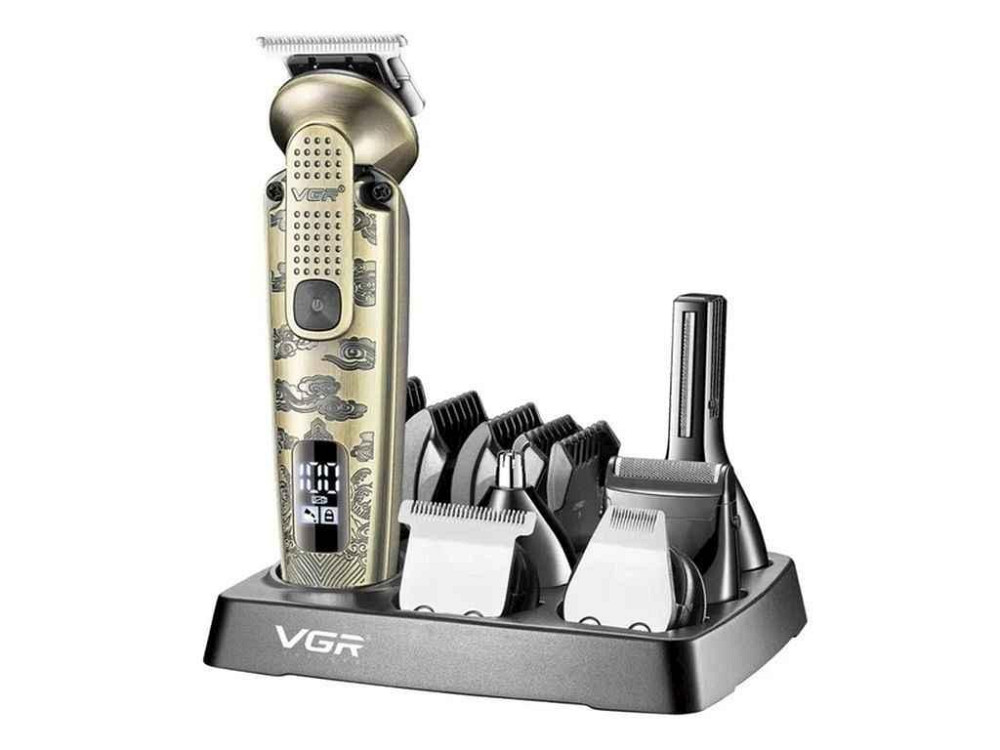Машинка для пiдстригання Акумулятор 6в1 V-095 ТМ VGR Київ - фото 1