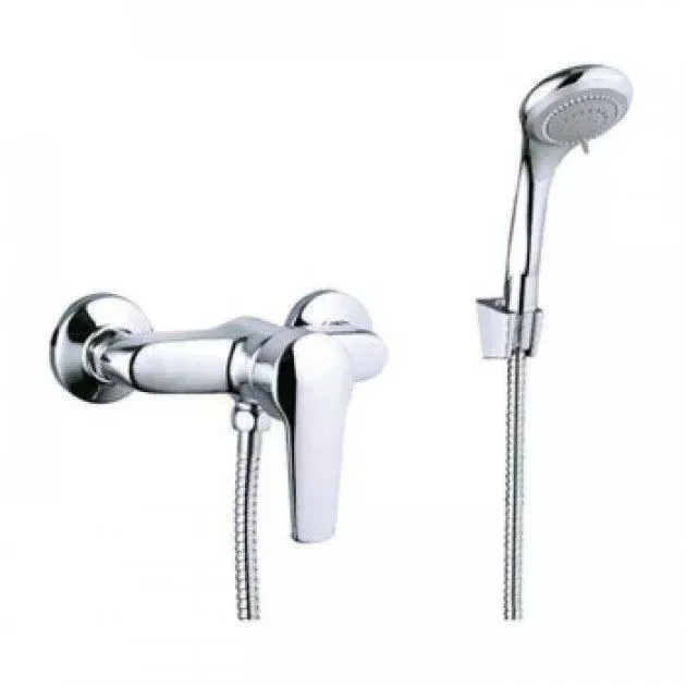 Смеситель для душа с душевым гарнитуром WEZER GIT5-A181 хром Киев - изображение 1