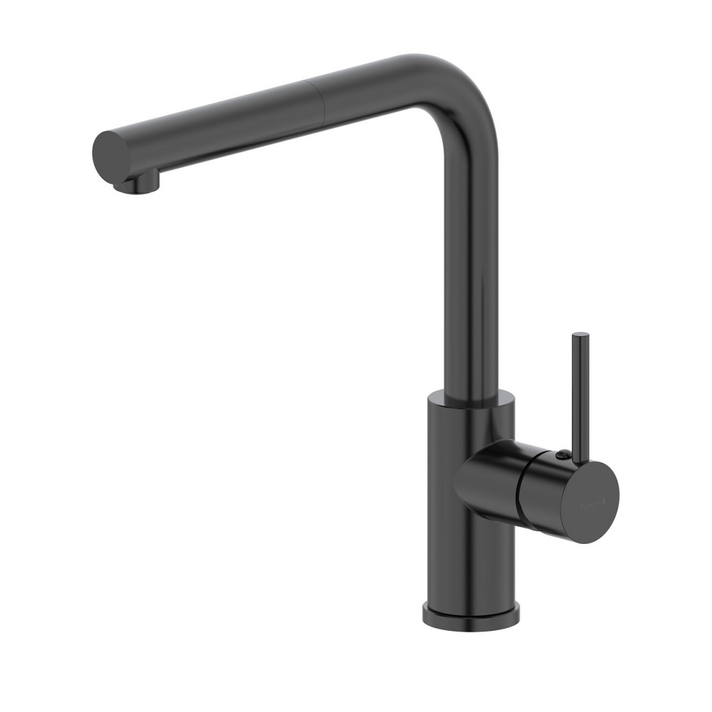 Смеситель для кухни IMPRESE ARGO-S с выдвижным изливом черный\матовый f03409010DB Киев - изображение 1