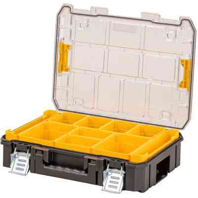 Ящик для інструментів DeWALT TSTAK, прозора кришка, 10 чашок, IP54 (DWST82968-1) Вінниця