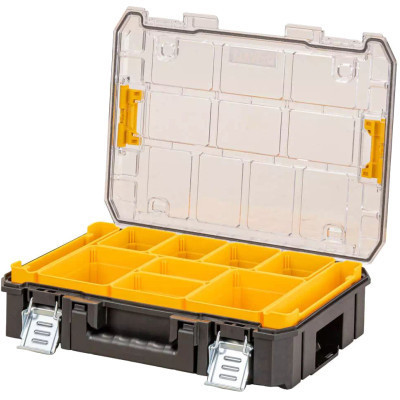 Ящик для инструментов DeWALT TSTAK, прозрачная крышка, 10 чашек, IP54 (DWST82968-1) Винница - изображение 2