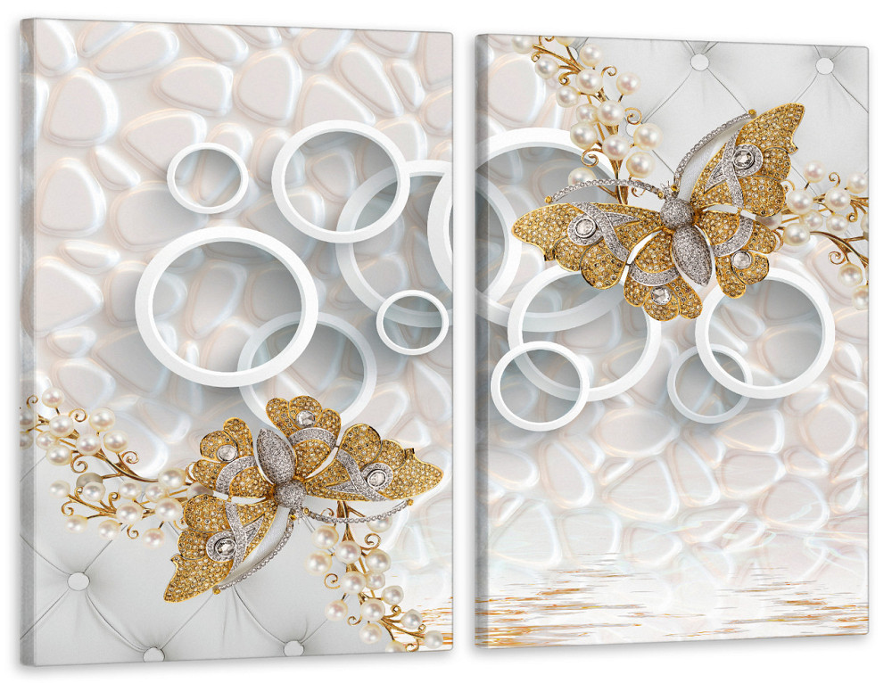 Модульная картина в гостиную / спальню Метелики з камінців TLV-2_025 120х170 см Київ - фото 1