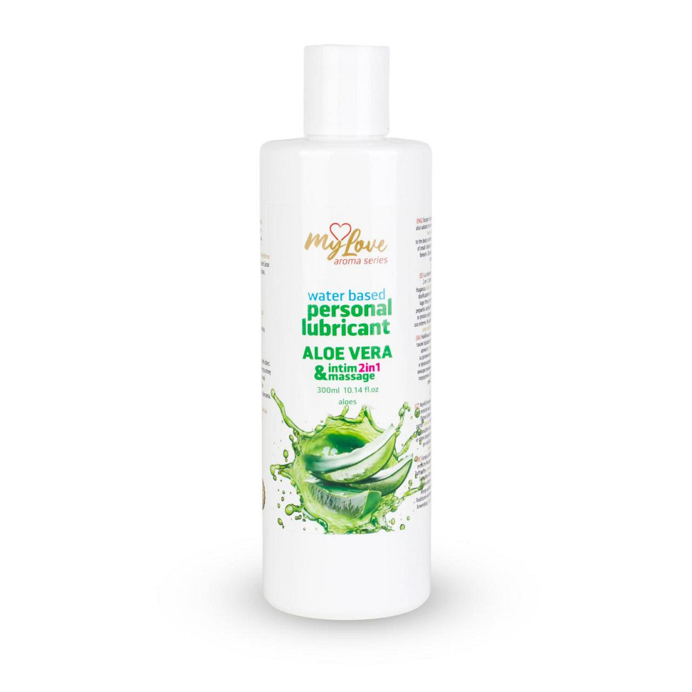 2в1 лубрикант та масажний гель - MyLove Aroma Series Intim&Massage Aloe Vera, 300 мл Sex Aura Київ - фото 1