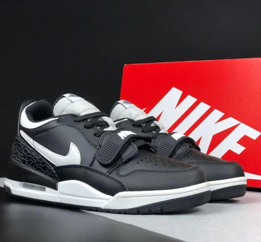 Мужские Кроссовки Nike Jordan Черные Кожаные Джорданы Найк (размеры: 41,42,43,44,45) Видео Обзор Днепр - изображение 10