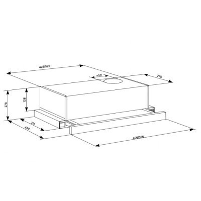 Витяжка кухонна Eleyus BREEZE 470 50 BL Вінниця - фото 7