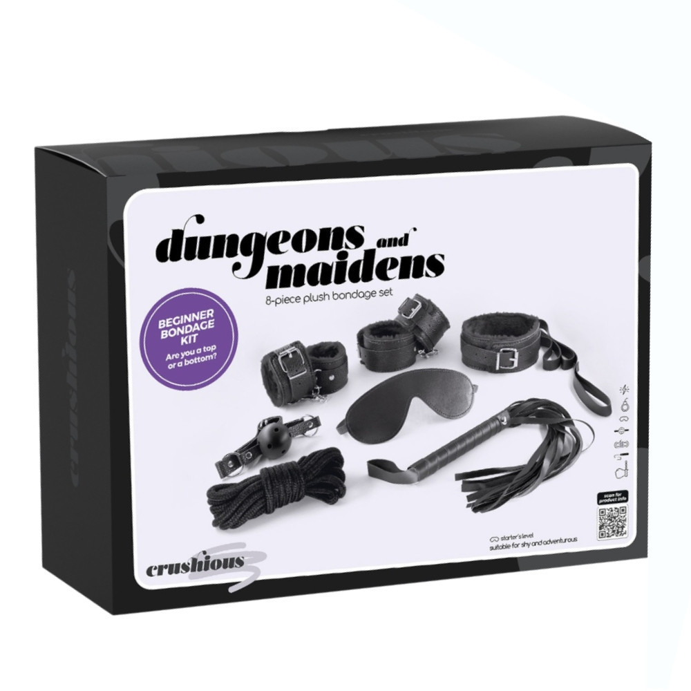 Комплект для БДСМ CRUSHIOUS Dungeons & Maidens чорний, 8 предметів Sex Aura Київ - фото 1
