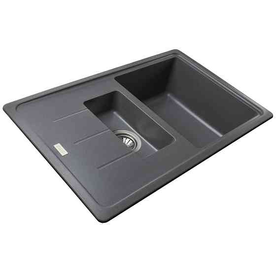 Гранітна мийка Globus Lux IZEO сірий металік 780x500мм-А0003 Киев