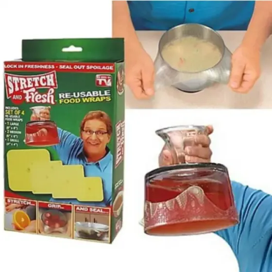 Силиконовые пленки-крышки Stretch and Fresh Коломия