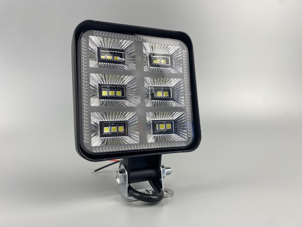 Фара LED квадратна 48W 6000K (18 діодів) (8.5 см х 8.5 см х 1.5 см) Mini Мукачево - фото 3