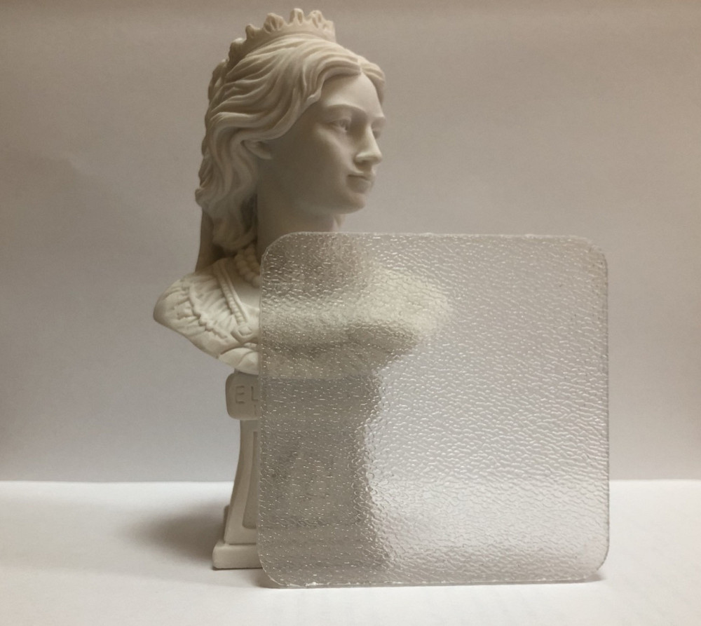 Монолитный поликарбонат OSCAR PR-Solid 2мм Шагрень прозрачный 2050*6100мм Львов - изображение 1