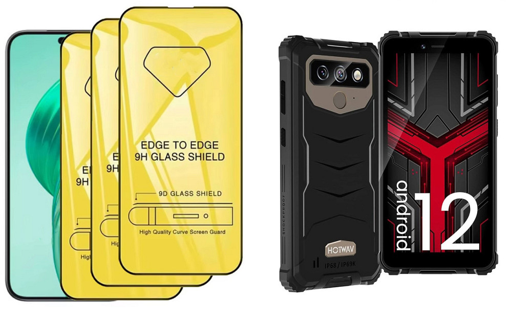 Захисне скло DefenzoGlass для Hotwav T5 Max, Hotwav T5 Pro – подвійна міцність Київ - фото 3
