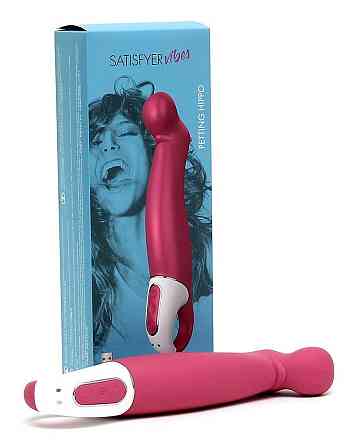 Мощный вибратор Satisfyer Vibes Petting Hippo с гибким стволом, литой силикон, 12 режимов работы Sex Aura Киев
