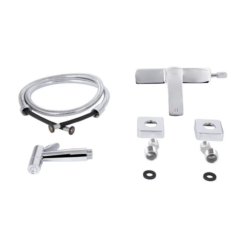 Гігієнічний набір зовнішнього монтажу Qtap Tern QTTER262CRM47590 Chrome Київ - фото 6