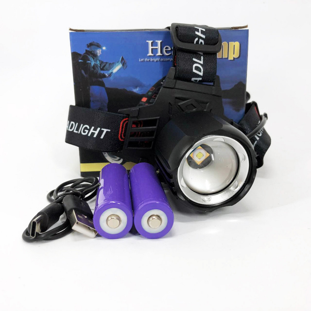 Налобний ліхтар для риболовлі кемпінгу, Ліхтарик діодний налобний, Ліхтар на голову для туристів EN-10 Львів - фото 6