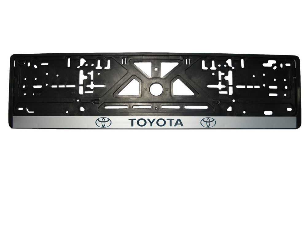 Рамка номерного знаку Toyota пластик чорна 1шт Киев - изображение 1