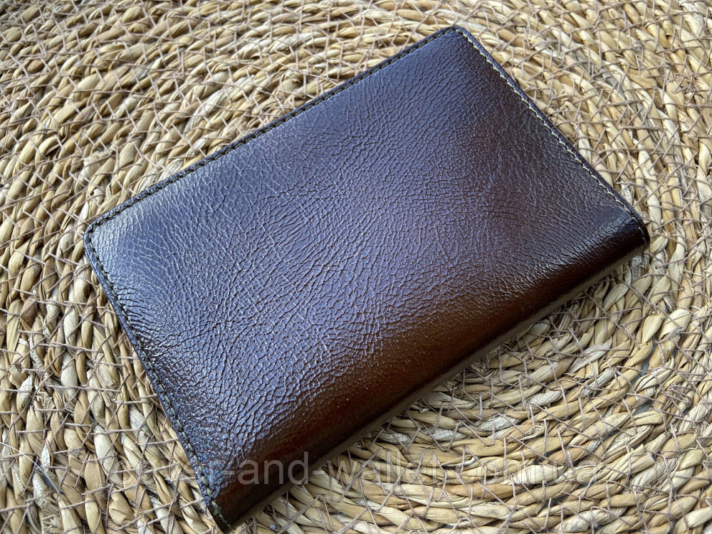 Кожаная обложка для авто документов коричневого цвета ST Leather Киев - изображение 10