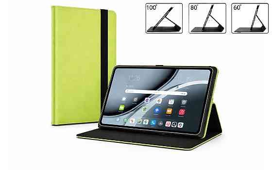 Чохол-книжка PlastGuard для Google Pixel Tablet 2023  – еко-шкіра, рамкова фіксація планшета, колір Чорний Лайм Київ