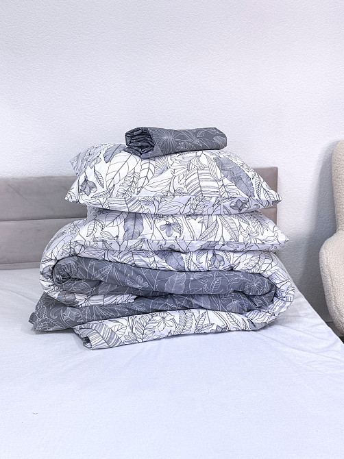 Ecotton Комплект постільної білизни Ecotton двоспальний Сімейний 150х215 см сатин білий (рис. 2 Киев - изображение 4