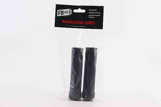 Ручки керма 130мм з затискачем Lock-On, чорні TPE-083 Київ