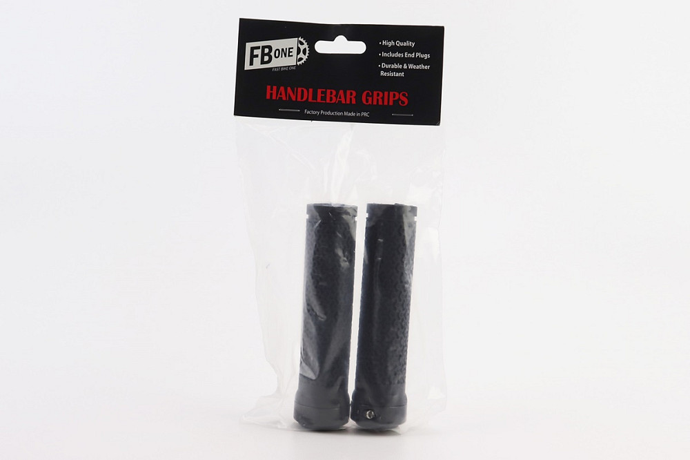 Ручки керма 130мм з затискачем Lock-On, чорні TPE-083 Київ - фото 2