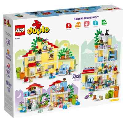 Конструктор LEGO DUPLO Семейный дом 3 в 1 218 деталей (10994) Винница