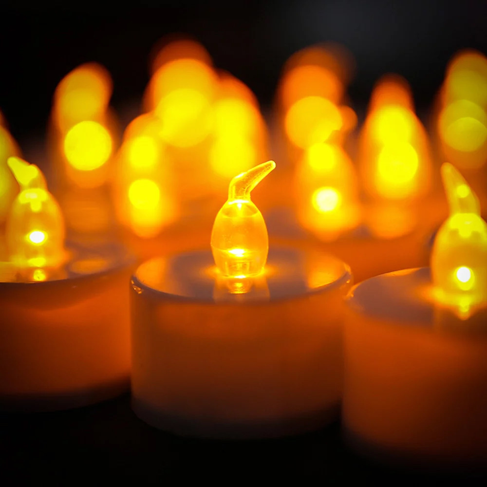 Набор светодиодных свечей на батарейках, 24 шт / Декоративные свечки / Новогодние свечи Киев - изображение 6