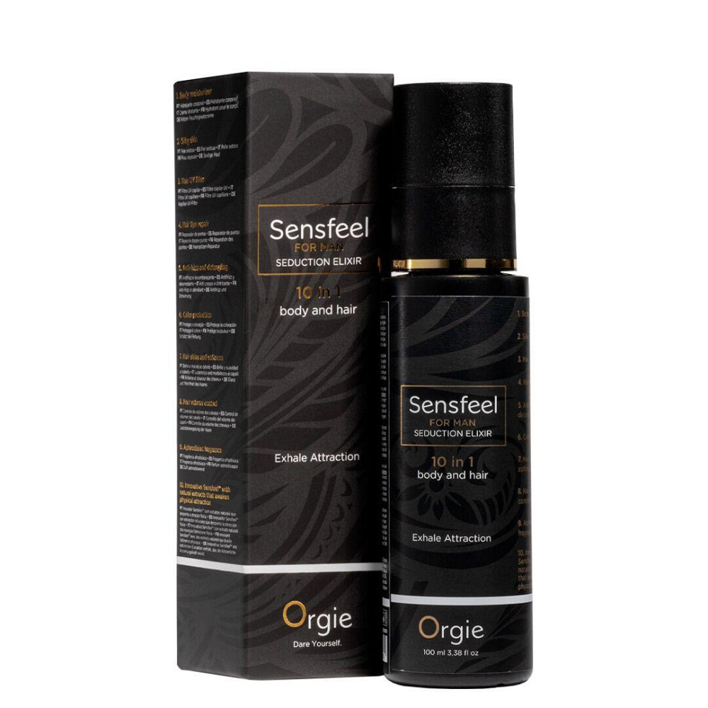Лосьйон з феромонами для тіла та волосся Orgie – Sensfeel Seduction Elixir 10 in 1 for Man (100 мл) Sex Aura Київ - фото 1