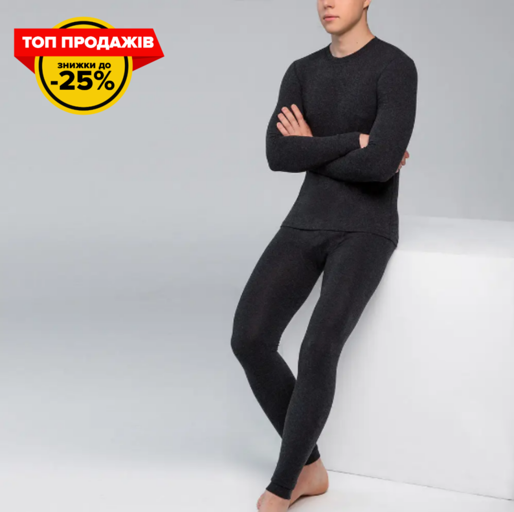 Комплект термобілизна чоловіча Hetta MB12 (розмір L, та інші). Чоловіча термобілизна термо кальсони та термокофта Київ - фото 1