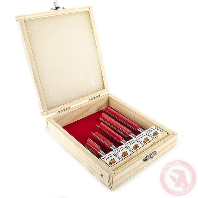 Набор фрез пазовых прямых, 5 шт. INTERTOOL HT-0075 Коломыя - изображение 1