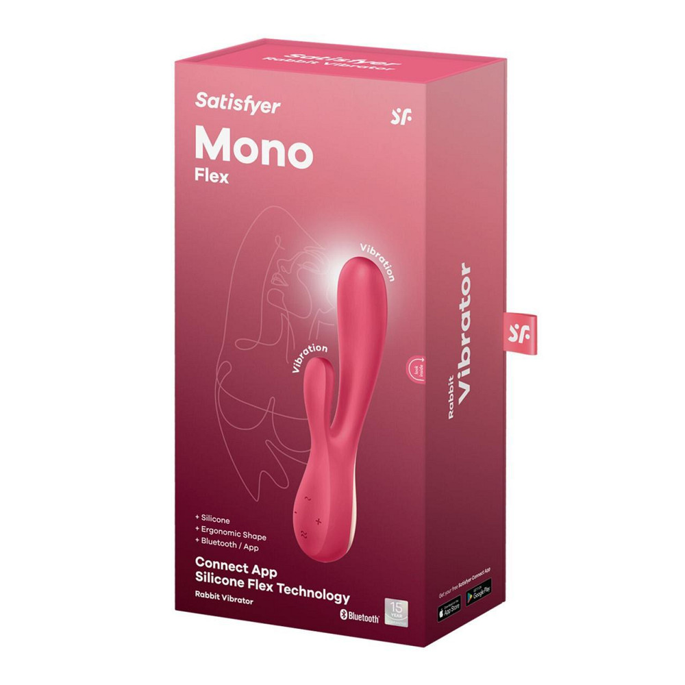 Смарт вибратор-кролик Satisfyer Mono Flex Red, 2 мотора, управление через интернет Sex Aura Киев - изображение 4