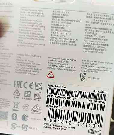 Оригинальные Наушники: Redmi Buds 4 Lite . Новые ! Харьков