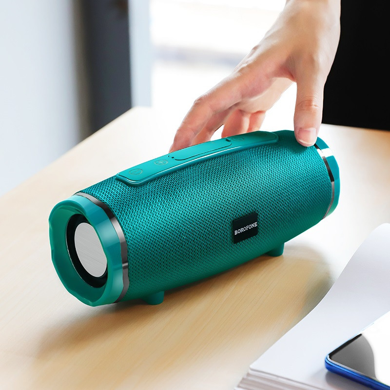 Портативна колонка BOROFONE BR3 Rich sound sports wireless speaker Peacock Blue Киев - изображение 2
